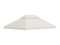 Replacement canopy for 4x3m gazebo/marquee, high-density 180g/m² polyester fabric, UV-resistant, cream color JRCE91106