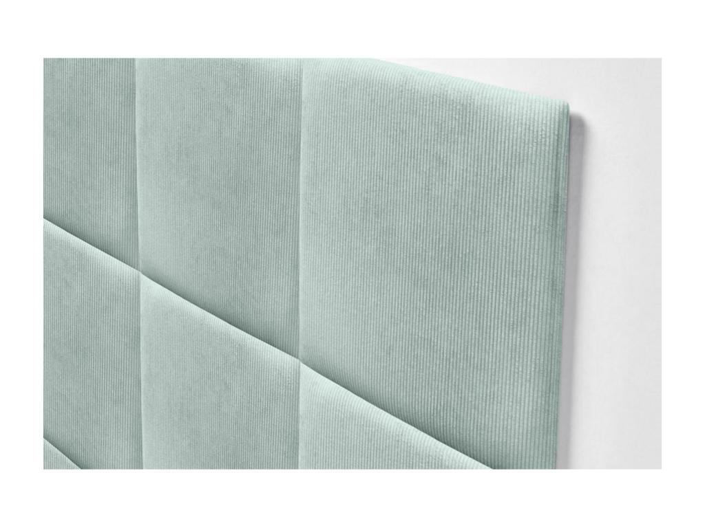 Nobellea Upholstered Headboard in High-Quality Corduroy, Nobellea Interior Composed of Interchangeable Self-Adhesive Panels, Green Nobellea 200 cm ZVTS35498