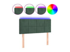 Dark Green LED Headboard 100x5x78/88 cm Velvet INZS92997