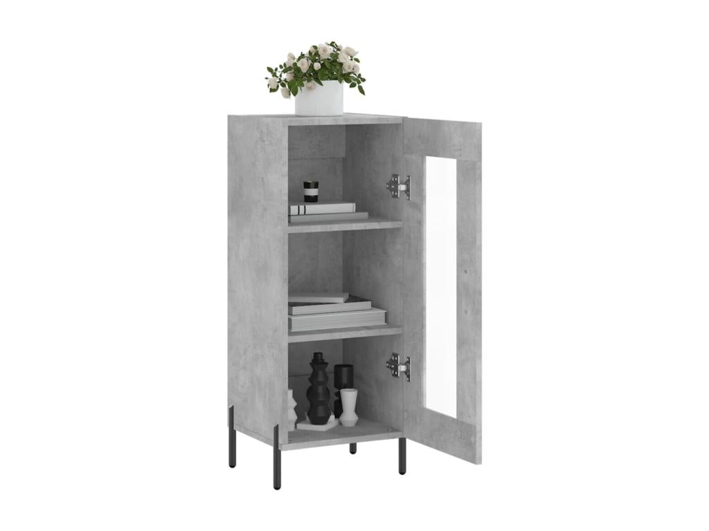 Concrete Grey Buffet 34.5x34x90 cm Engineered Wood HZEN35237