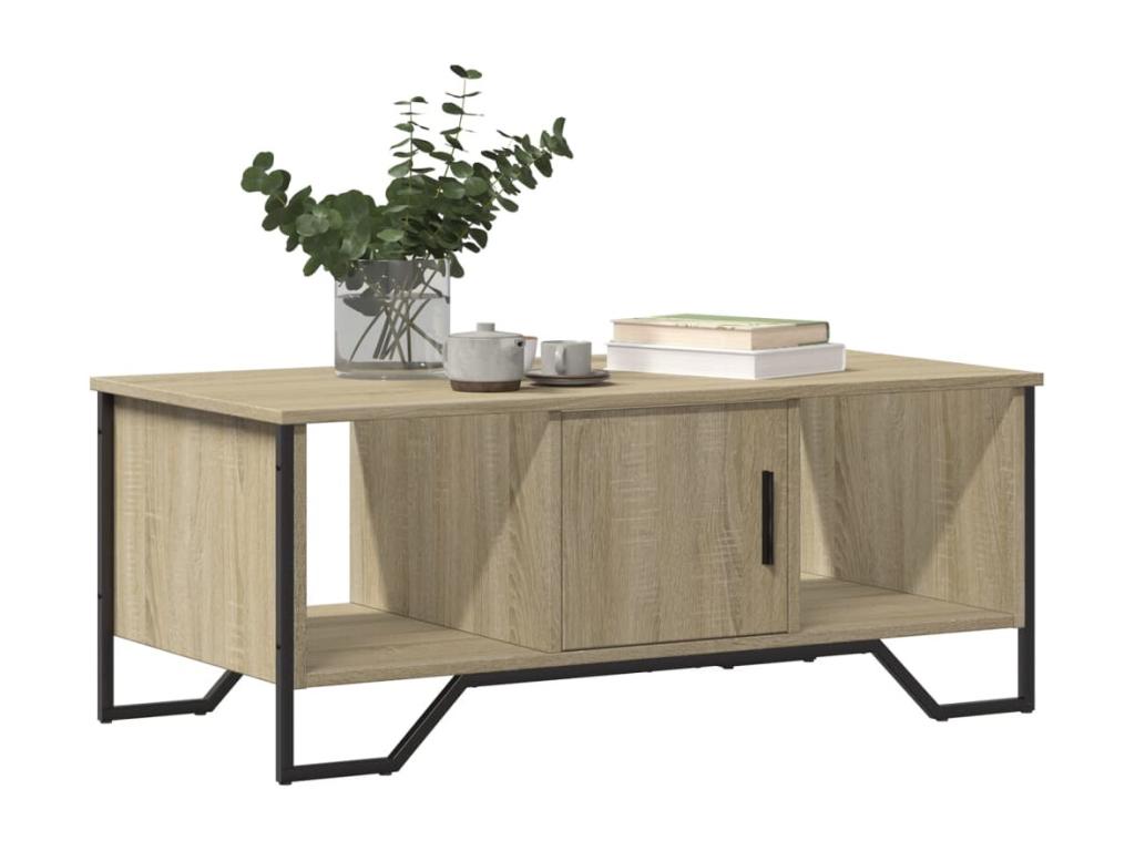 Nobellea oak coffee table 100x51x40 cm engineered wood TFTB31202