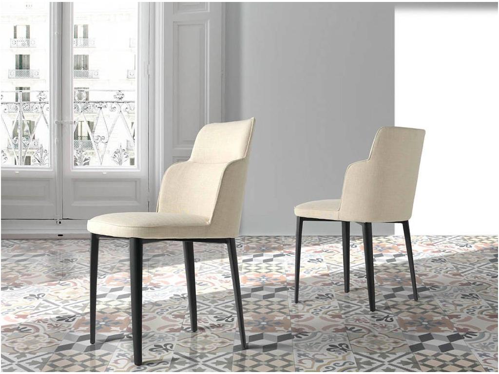 Boisona fabric chair with steel legs - set of 2 - Boisona color 40 HXPG47021