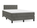 Nobellea bed base with dark grey LED mattress 120x190 cm AHZK27732