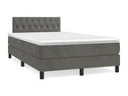 Nobellea bed base with dark grey LED mattress 120x190 cm AHZK27732