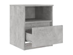 Bedside table, concrete grey, 40x40x50 cm, 2 KRHA18981