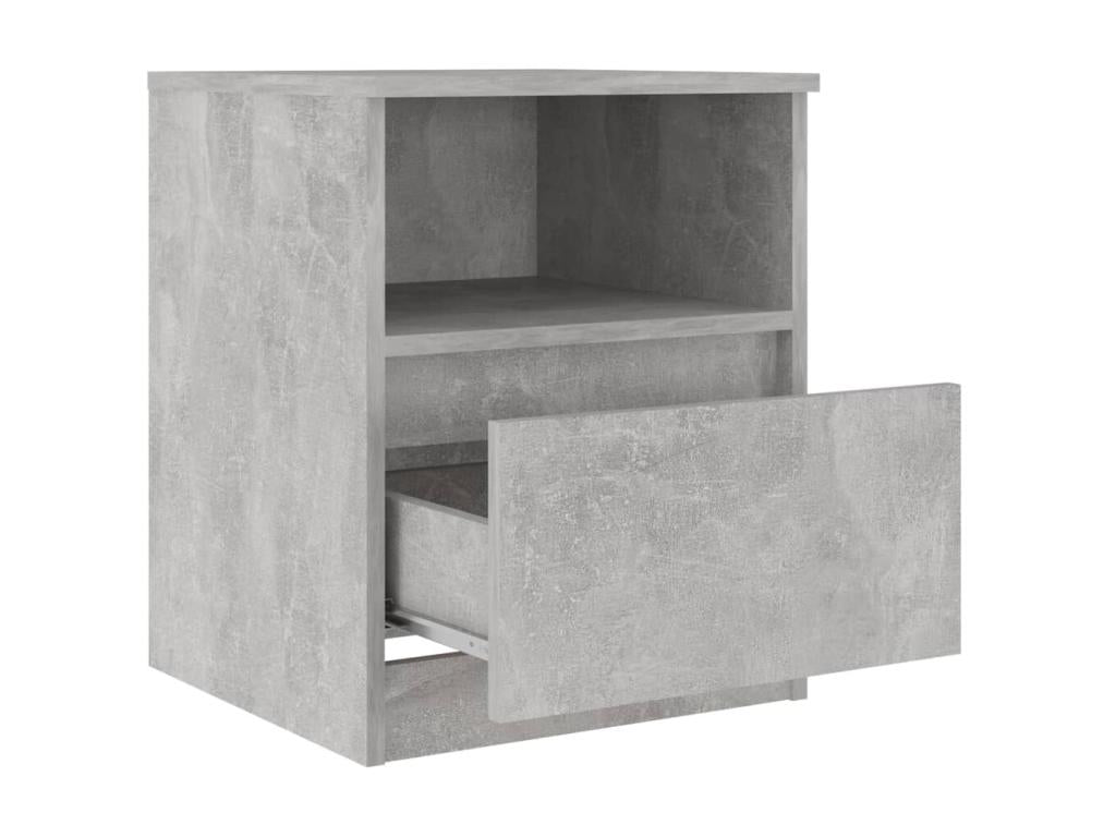 Bedside table, concrete grey, 40x40x50 cm, 2 KRHA18981