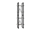 4-Tier Bookshelf, Concrete Grey, 40x30x140 cm, Chipboard, MKGR68252