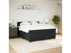 Nobellea bed base with mattress, black, 180x200 cm, velvet, SISY88393