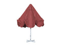 Boisona II gastronomy parasol, 5m polyester market parasol with white aluminum pole, 28 kg - red, without stand TYBQ64075