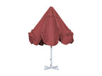 Boisona II gastronomy parasol, 5m polyester market parasol with white aluminum pole, 28 kg - red, without stand TYBQ64075