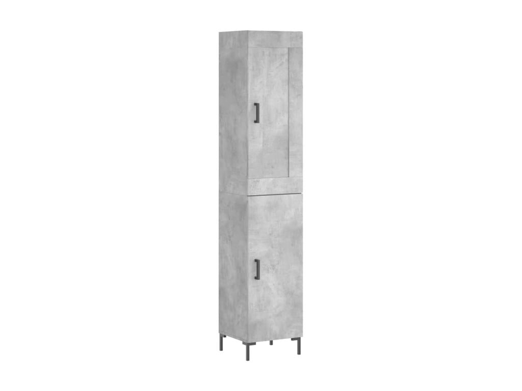 High sideboard, concrete grey, 34.5x34x180 cm, engineered wood, DDEQ03612