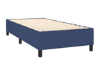 Upholstered bed base with mattress, blue, 100x200 cm, fabric, SXJB66008