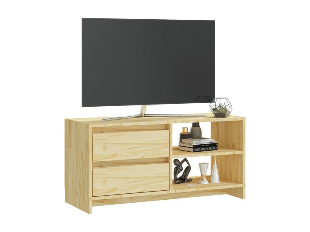 TV stand 80x31x39 cm solid pine wood DZHR98948
