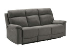 Nobellea fabric reclining sofa - Grey - Manual system - 1-seater armchair QIGL75477
