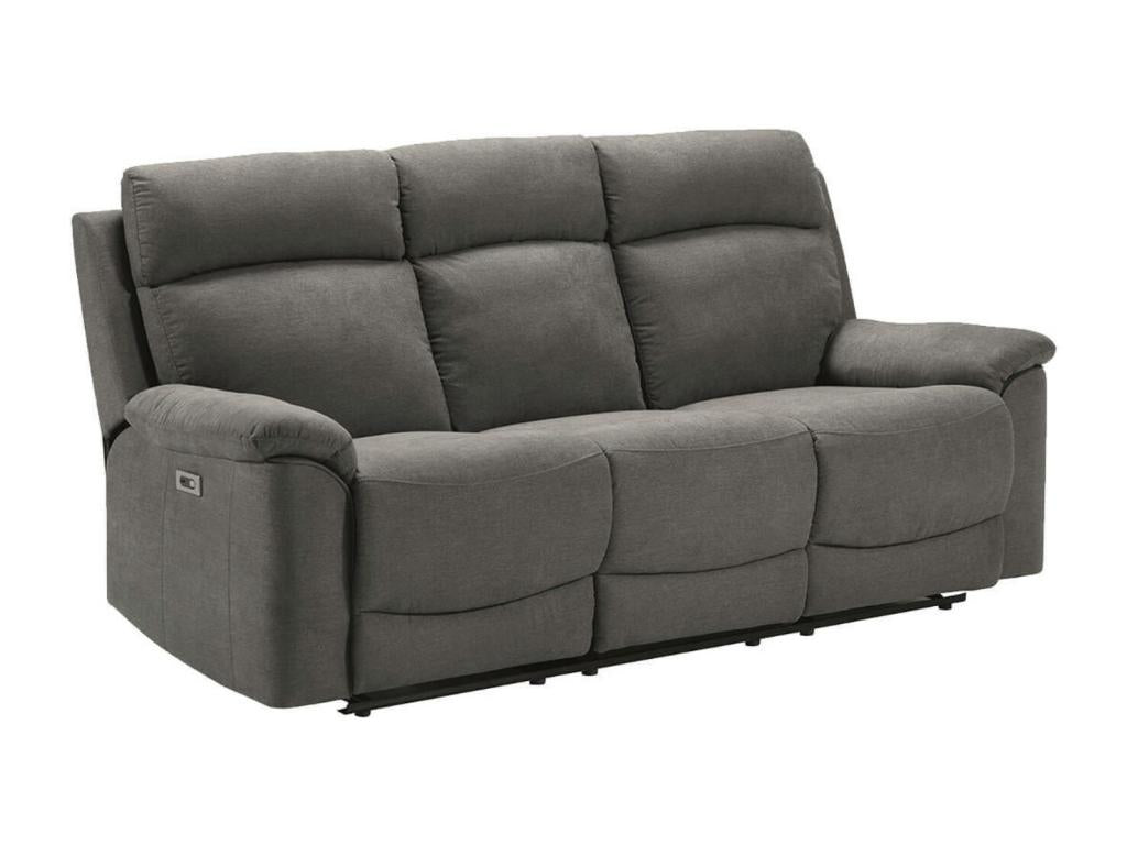 Nobellea fabric reclining sofa - Grey - Manual system - 1-seater armchair QIGL75477