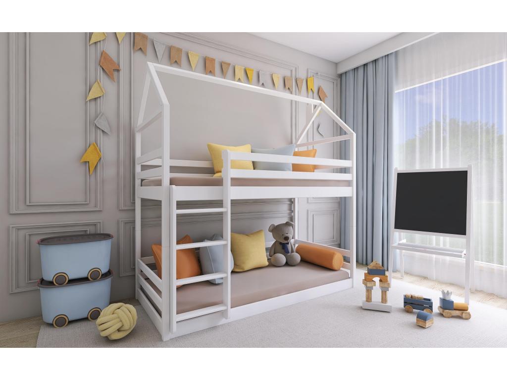 Dekonao HB003 Cabin Bed 80x200 cm White BCUI63433