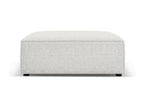 Boisona - Boisona pouf in light grey chenille - 102x80x40cm UDSS68281