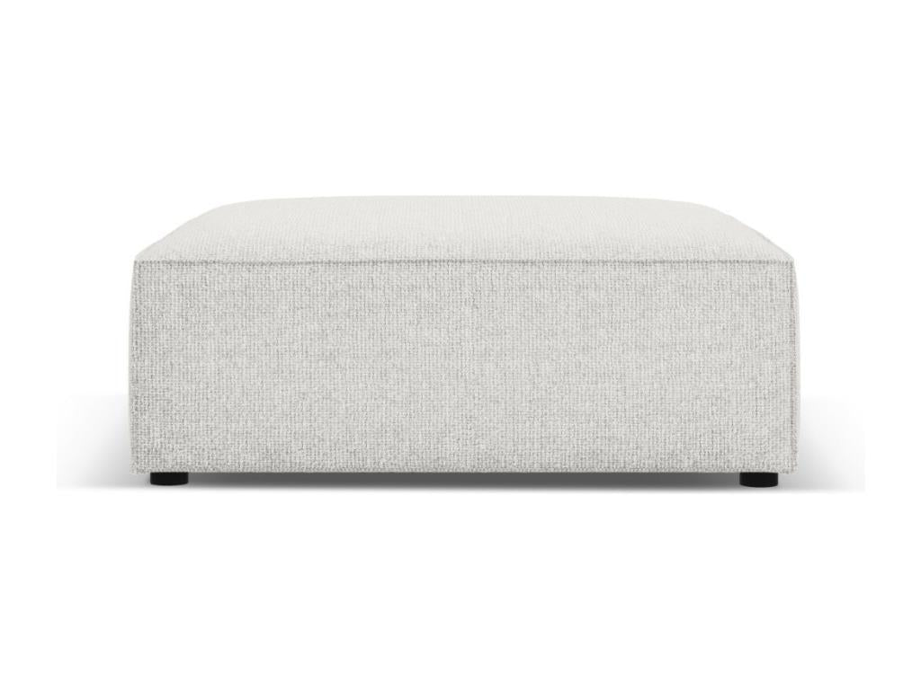 Boisona - Boisona pouf in light grey chenille - 102x80x40cm UDSS68281