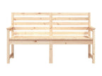 Garden bench 159.5x48x91.5 solid pine wood QZTF13458