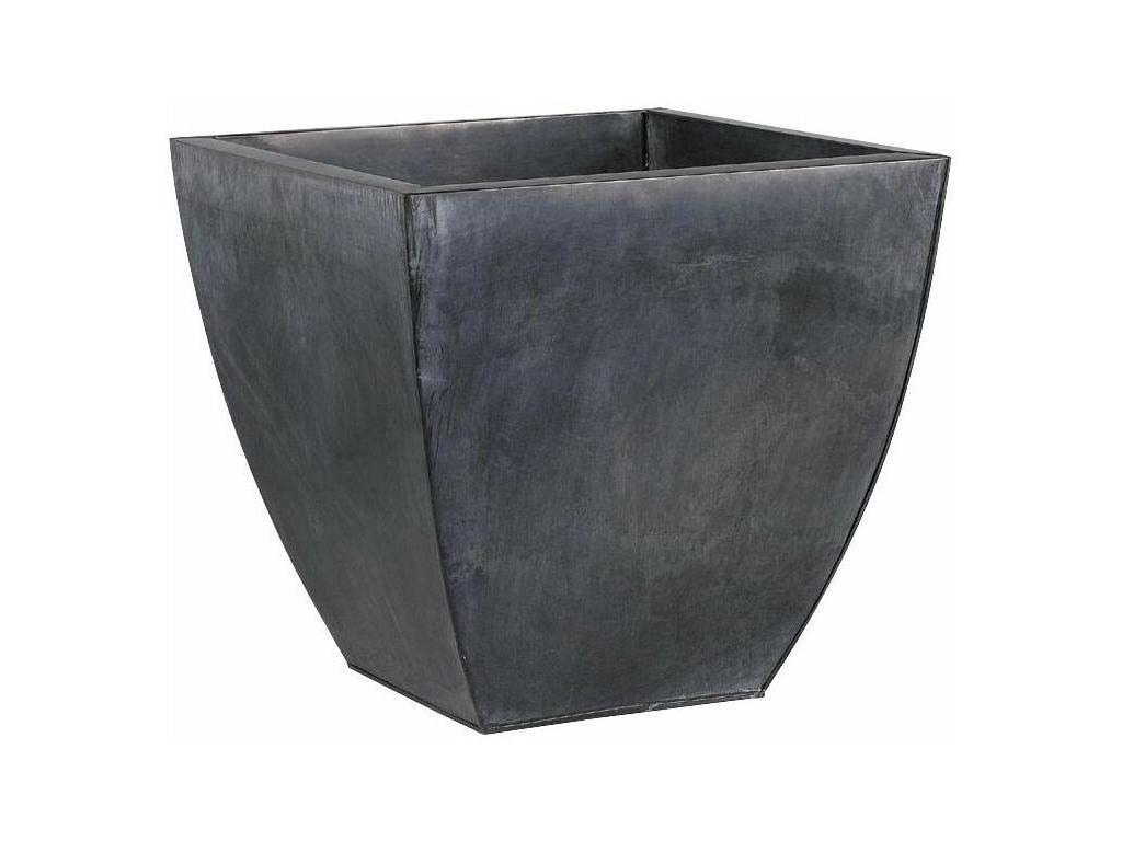 Black zinc plant pot, set of 3, SBPA21159