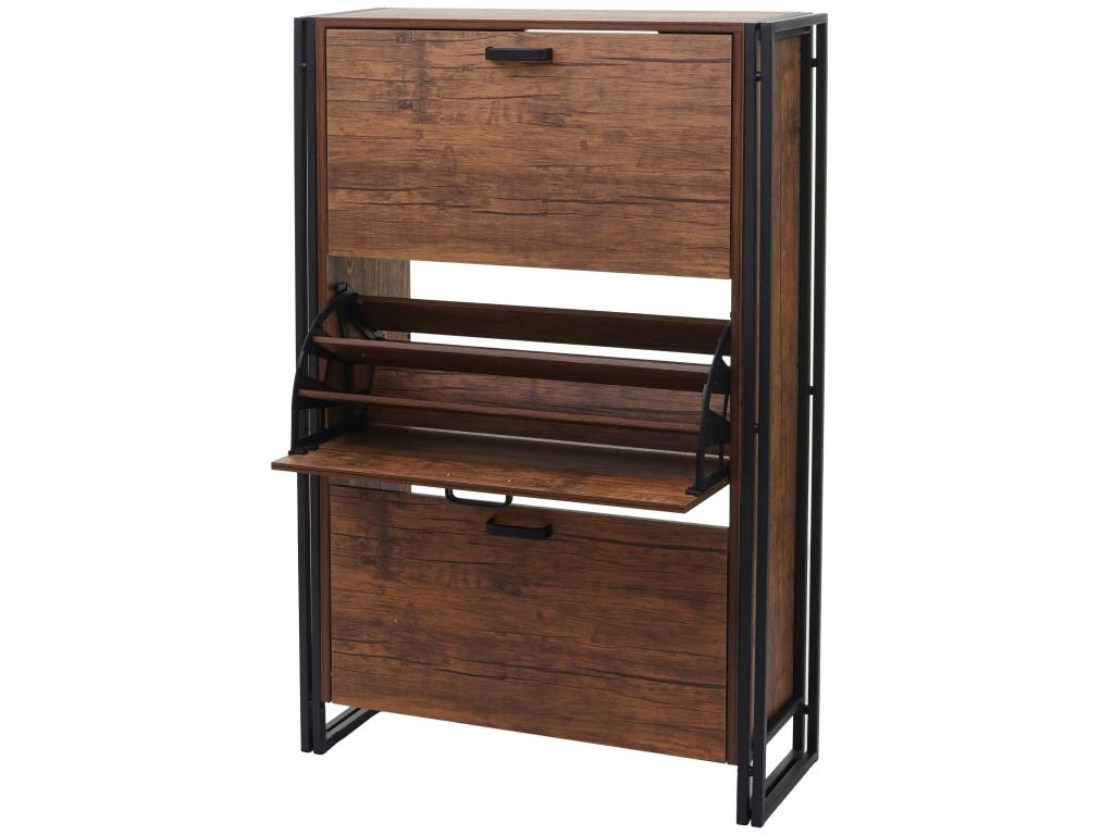 Nobellea-A27 Shoe Cabinet, Wild Oak Finish, LXMC66348