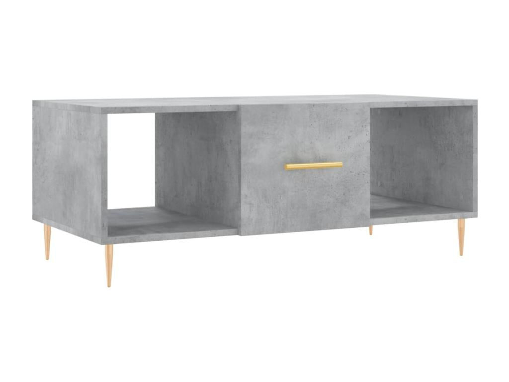 Concrete grey coffee table 102x50x40 engineered wood ZXSH92367