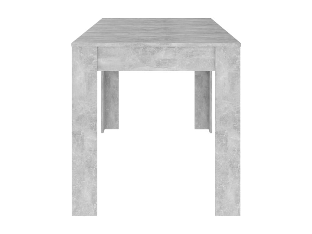Dining table, concrete grey, 140x74.5x76 cm, chipboard, HITS62789