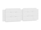 White faux leather headboard cushion 160 cm MIIR90736