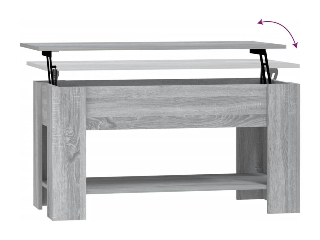Nobellea coffee table, grey, 101x49x52 cm, engineered wood, BMPC84514
