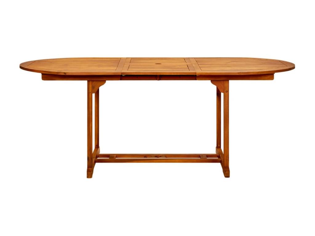 7-piece beige rattan and solid wood garden dining set WXOU45877