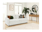 Dekonao Express Convertible Sofa 140x190cm in Bouclé Fabric - 13cm Thick Mattress - White HFUI21711