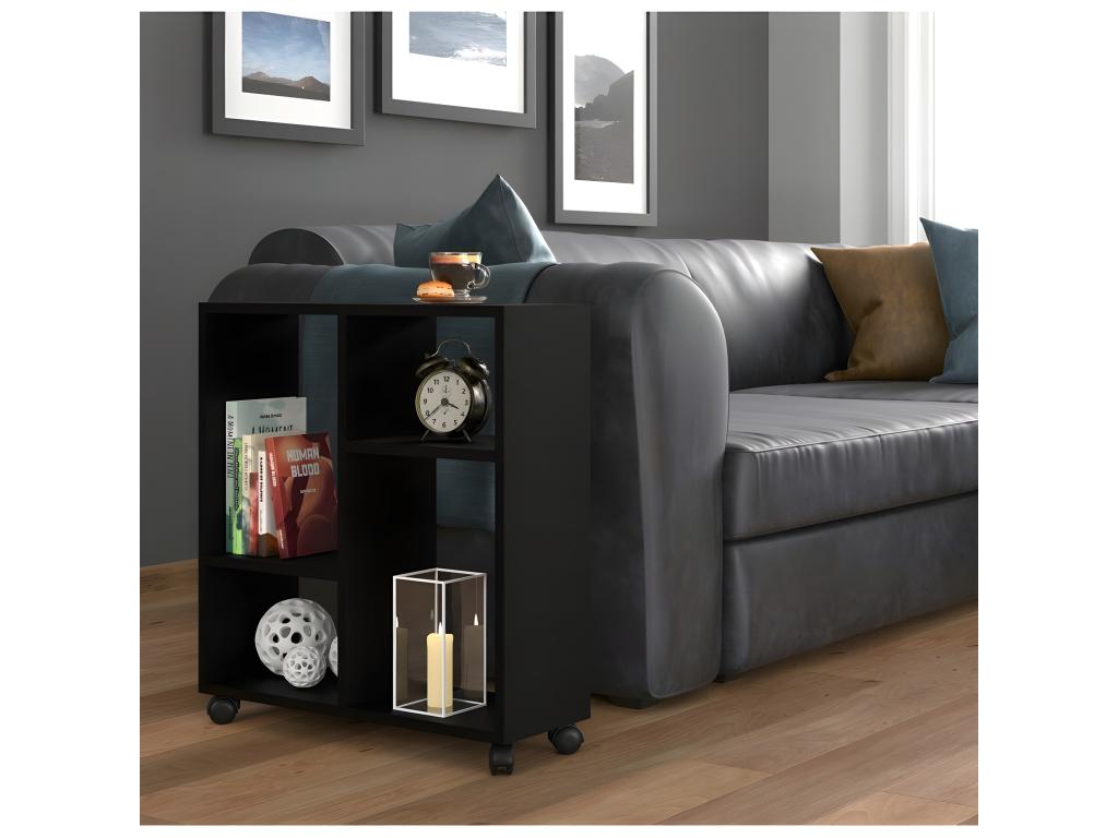 Coffee table/organizer 60x20x65cm WxDxH Nobellea 2 Black on Nobellea modern design KWCU41319
