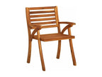 Garden chairs, set of 4, solid Nobelea wood KZMW71475
