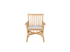 Nobellea Garden Chair with Light Grey Cushion in Natural Tint. IEHN41245