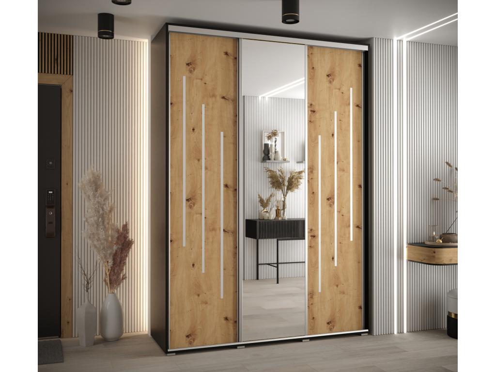 Boisona 9 Sliding Door Wardrobe 235.2/180/45 3 Doors YJMC17723