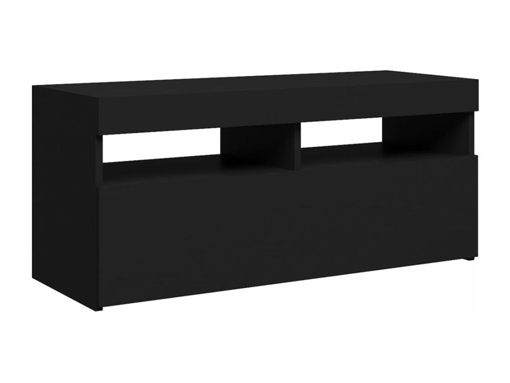 TV stand with Nobelleaères LED lights, black, 90x35x40 cm, NKXK77871