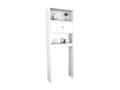 Bathroom cabinet with 2 white doors and 2 shelves, W 65 H 175 D 22 cm KVJP50809