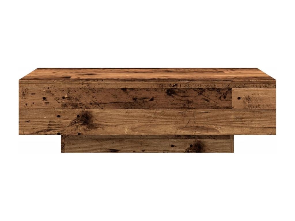 Coffee table in aged wood, 100x49.5x31 cm, engineered wood, PICO10861