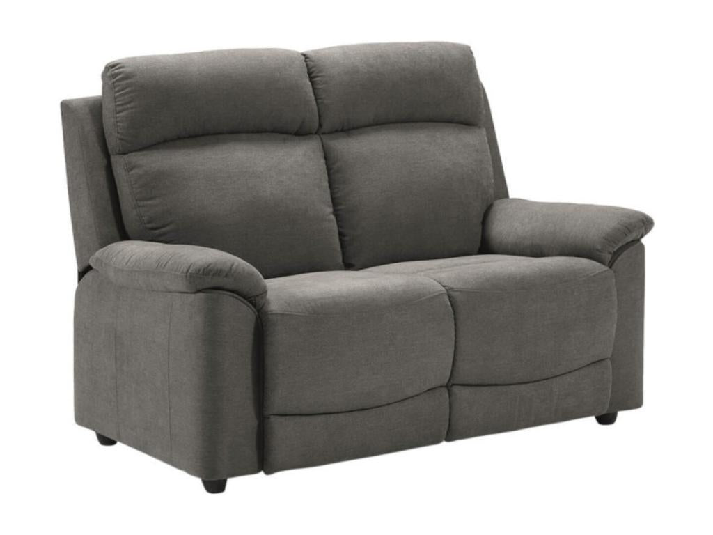 Nobellea fabric reclining sofa - Grey - Manual system - 1-seater armchair QIGL75477