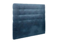 Upholstered Headboard, Blue Fabric, 160 cm Wide - 10 cm Thick, Padded, YJPF37376