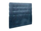 Upholstered Headboard, Blue Fabric, 160 cm Wide - 10 cm Thick, Padded, YJPF37376