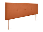 Dekonao Aqualine Smooth Fabric Headboard with Buttons 135x105cm with Legs for 120/135cm Beds - Dekonao LYDF07310