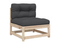 6-piece garden furniture set with cushions, solid pine wood BPSD50924