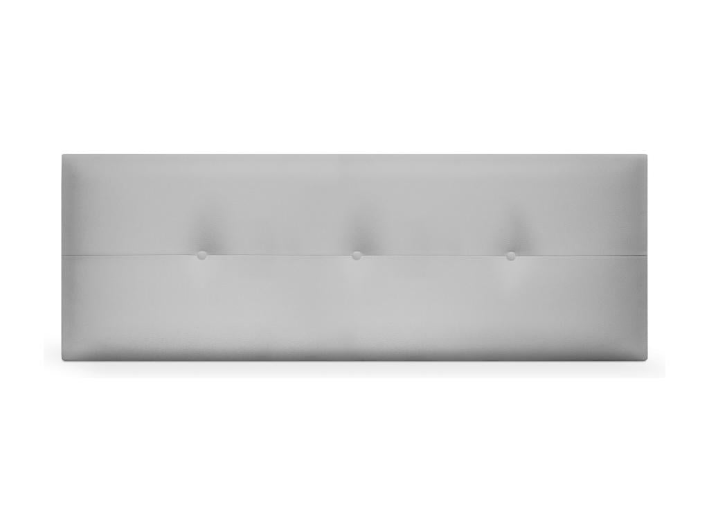 Boisona Faux Leather Headboard with Buttons 135x50cm for 120/135cm Beds - Light Grey YGAL56523