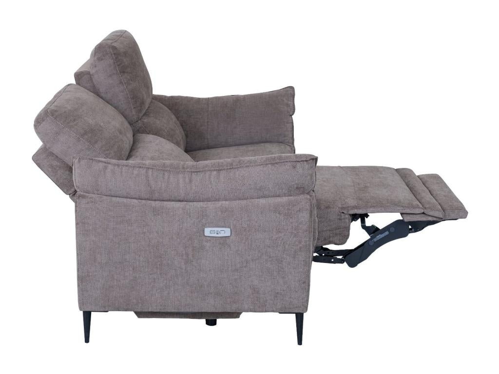Nobellea Electric Sofa - 2 Seater - Fabric - Brown QKZQ56975