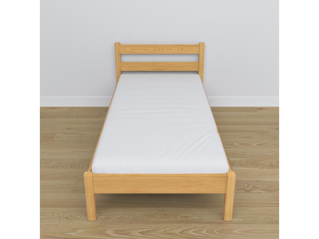 Single wooden bed N01 Natural Pine 80x180 RPCR55786