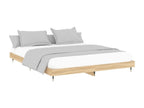 Dekonao oak bed frame 140x200 engineered wood WAQE44131