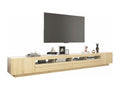 TV stand with Nobelleaères LED lighting, Nobellea Oak, 300x35x40 cm, ZPCF09859