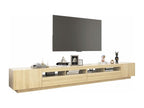TV stand with Nobelleaères LED lighting, Nobellea Oak, 300x35x40 cm, ZPCF09859