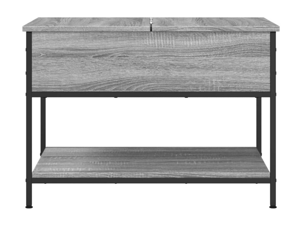 Nobellea coffee table, grey, 70x50x50 cm, engineered wood and metal, GHDY18975